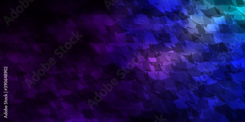 Dark Pink  Blue vector template with crystals  triangles.