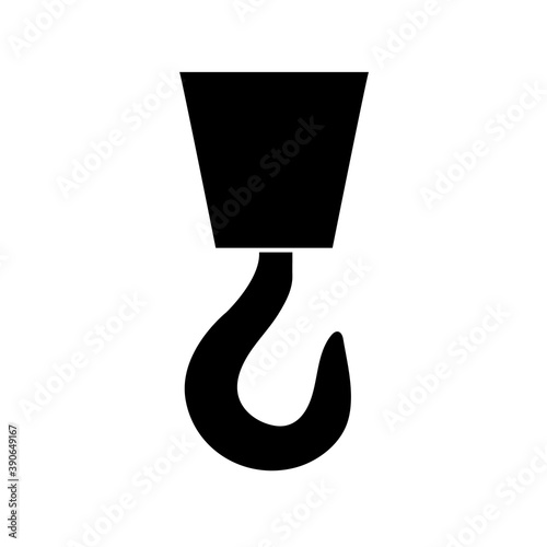 Construction hook icon, logo isolated on white background
