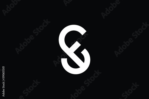 SF logo letter design on luxury background. FS logo monogram initials letter concept. SF icon logo design. FS elegant and Professional letter icon design on black background. F S SF FS