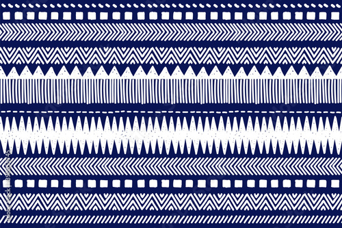 Tribal pattern. Ethnic geometric seamless background, boho motif, maya, aztec line vector illustration. mexican print texture