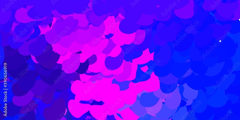 Dark pink, blue vector template with abstract forms. Dark pink, blue vector template with abstract forms.