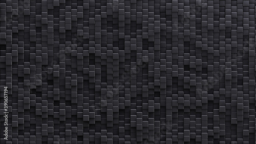 Black rectangular cells background. Shiny edges.