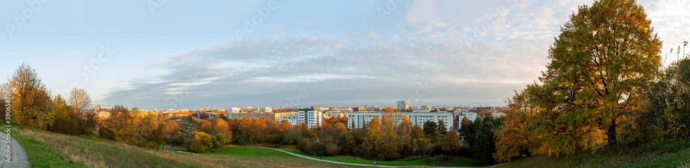custom made wallpaper toronto digitalPanorama of eastern Munich in the afternoon.