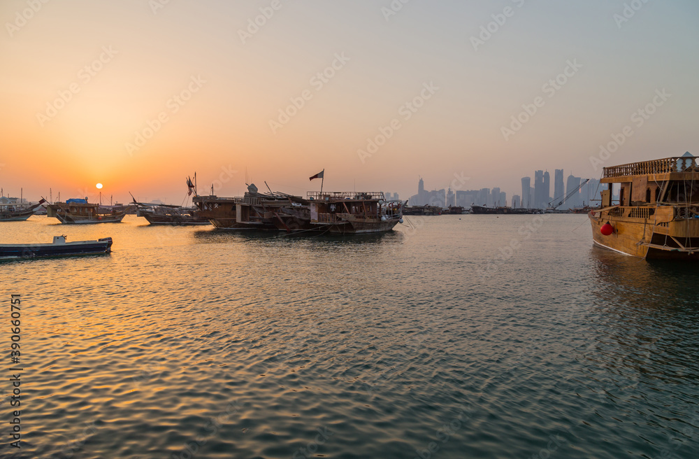 Fototapeta premium Traditional Dhows boats