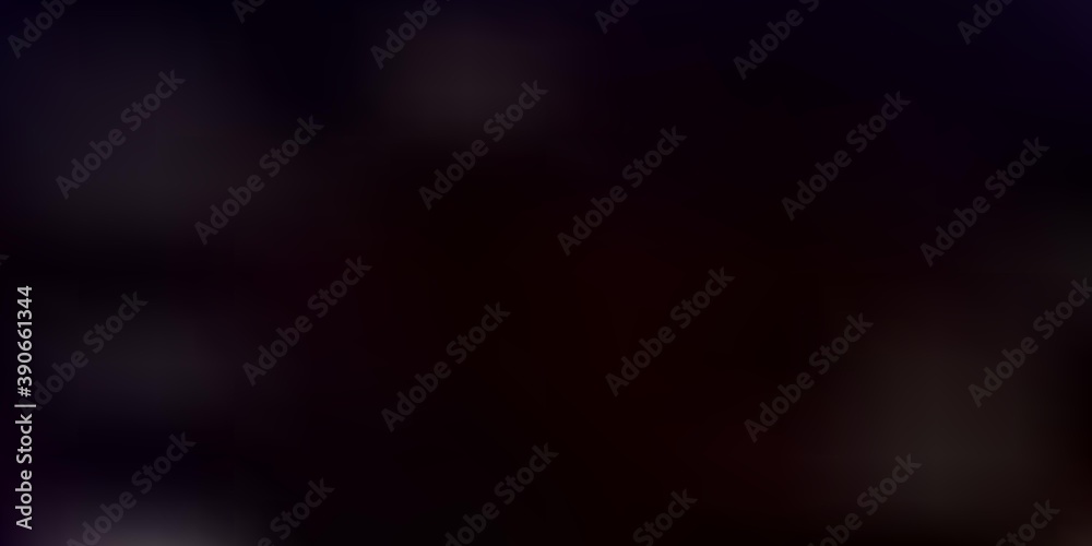 Dark green, red vector blur pattern.