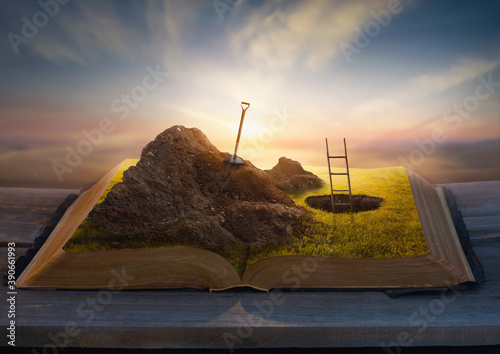 Digging Deep into the Pages of a Book