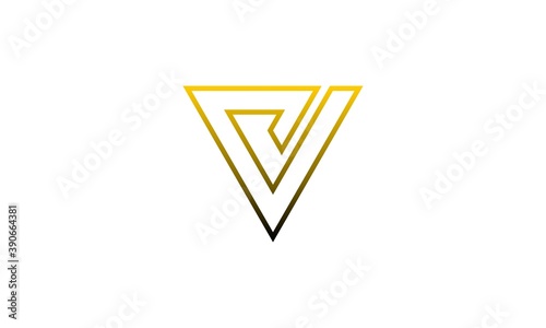 v title logo vector