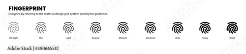 fingerprint icon is designed to be simple, uncomplicated, and minimal referring to Google’s Material Design.