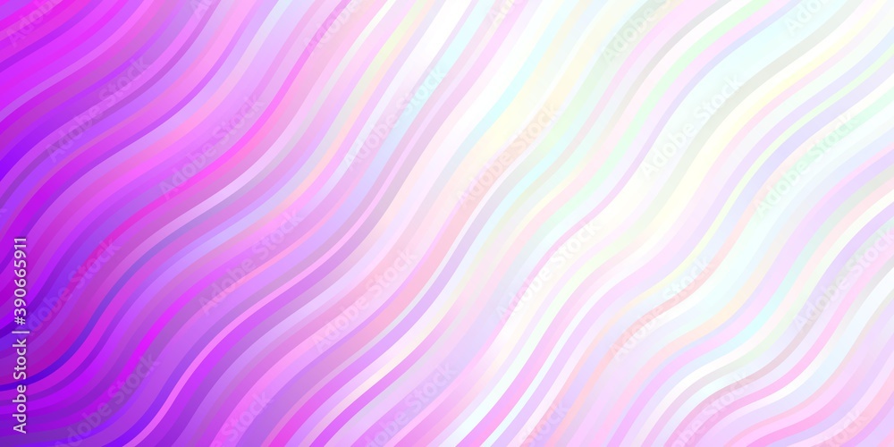 Light Pink vector template with wry lines.