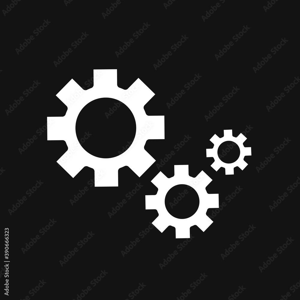 Settings vector icon. Illustration for graphic and web design. Settings vector icon. Illustration for graphic and web design.