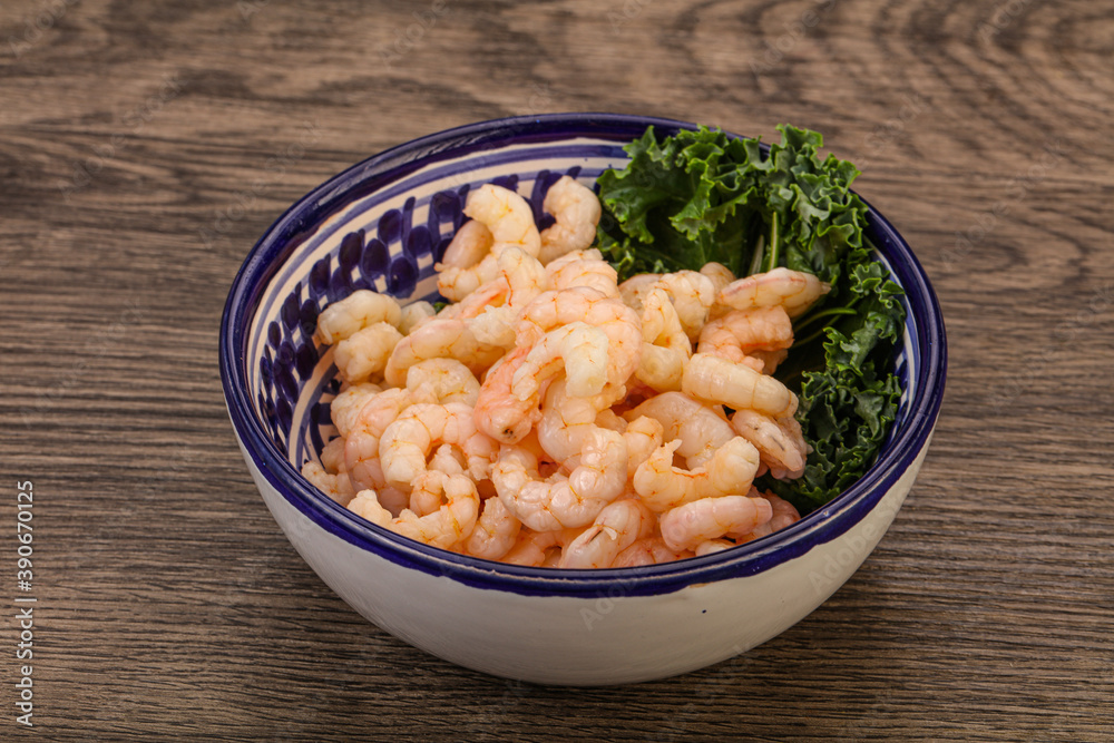 Small unshelled shrimps in the bowl Small unshelled shrimps in the bowl