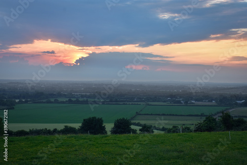 Sunset Across Landscape, Ireland