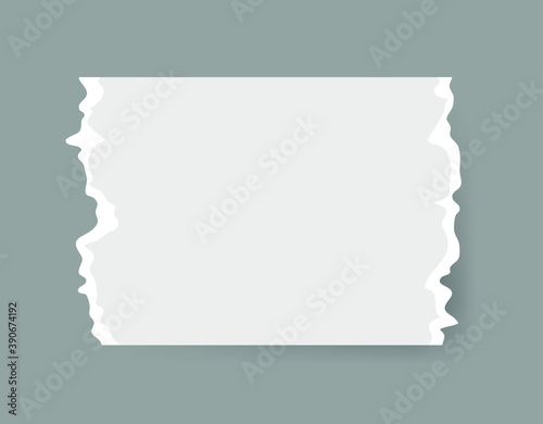 Vector Illustration Clip Art Scraps Papers. Set of Notebook Pieces. Torn Page Isolated Objects