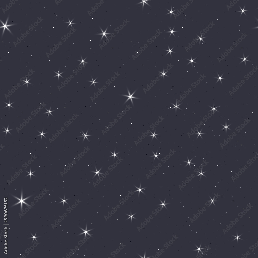 Gray shiny pattern with stars and glitter Gray shiny pattern with stars and glitter