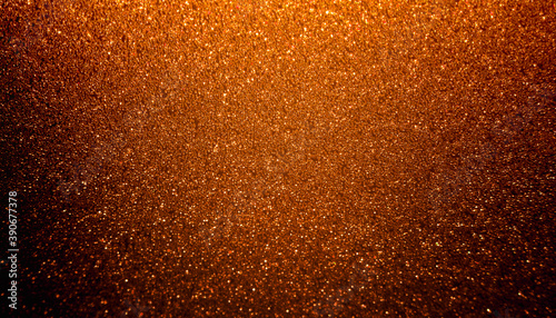Shiny orange glitter texture background