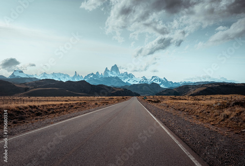 Forests and mountains of Patagonia in South America