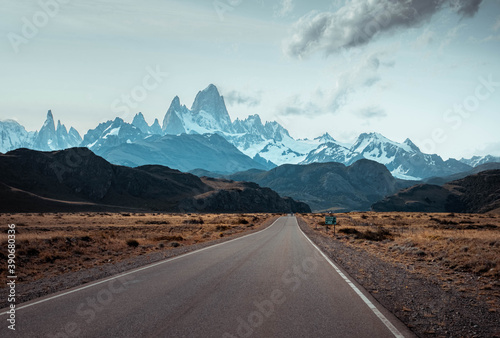 Forests and mountains of Patagonia in South America