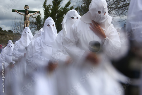 Procession of the Holy Burial of the brotherhood of Bercianos de Aliste, Zamora photo