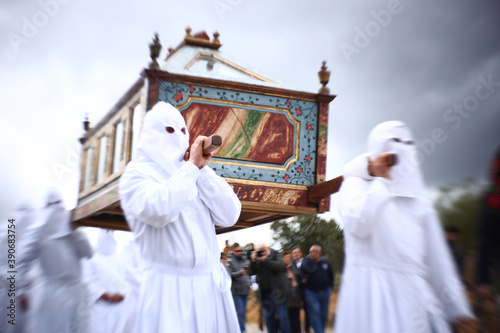 Procession of the Holy Burial of the brotherhood of Bercianos de Aliste, Zamora photo