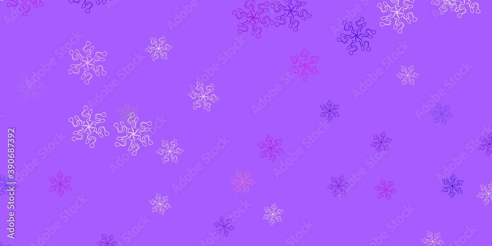 Light blue, red vector doodle template with flowers. Light blue, red vector doodle template with flowers.