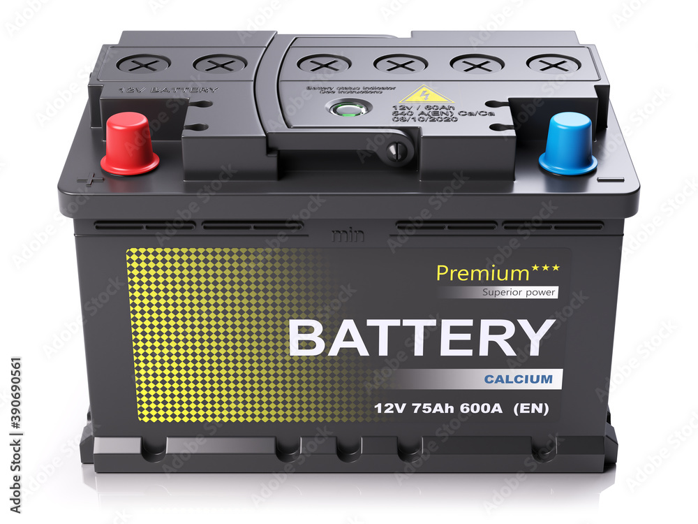 New black car accumulator 12v New black car accumulator 12v
