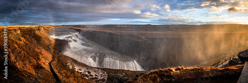 Obraz na płótnie Gulfoss Iceland winter