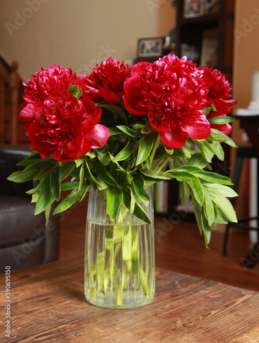 Bouquet de pivoines Red Charm	 photo