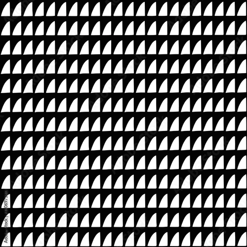  black and white pattern of triangular elements. photo