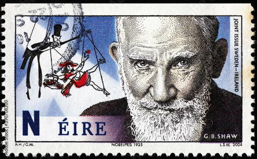 George Bernard Shaw on irish postage stamp photo