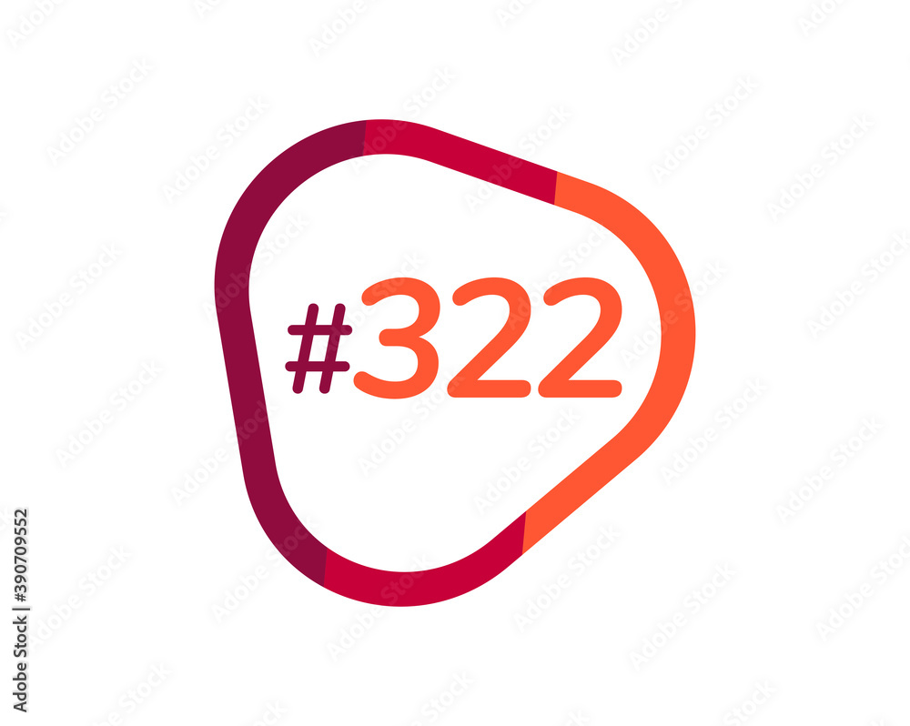 Number 322 image design, 322 logos Number 322 image design, 322 logos