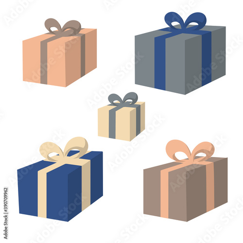 gift, Cristmas presents, new Year gifts, pattern, set, surprise, new year card
