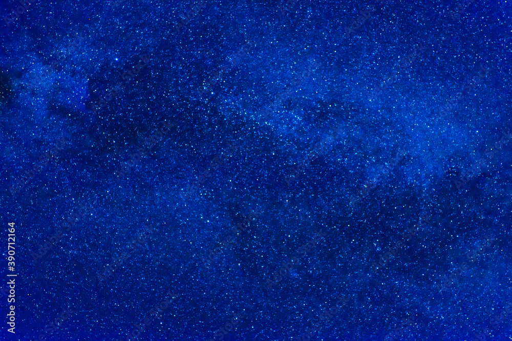 Obraz premium Dark blue night sky with many stars, cosmos milky way background