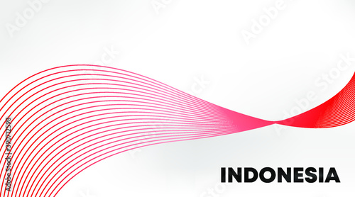 Abstract Background of Red and White Indonesian Flag.