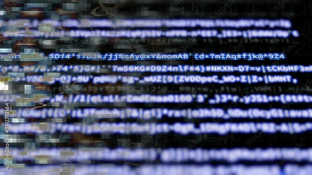 data virus stream glitch footage