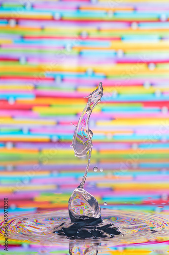 Bubble and stripes - another image in my Water Drop Art series.