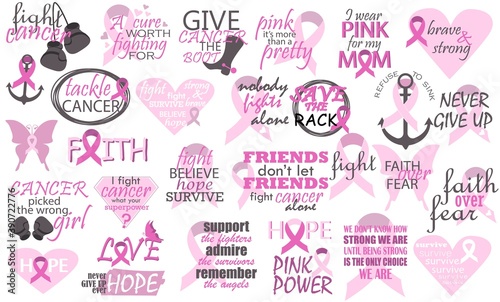 Collection of Awareness phrases, slogans or quotes