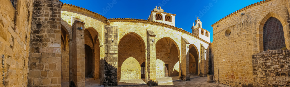 Collegiate Church, Basilica of Santa Maria de los Reales Alcazares, Ubeda, Jaen Province, Andalusia, Spain. Ubeda is World heritage site by Unesco.