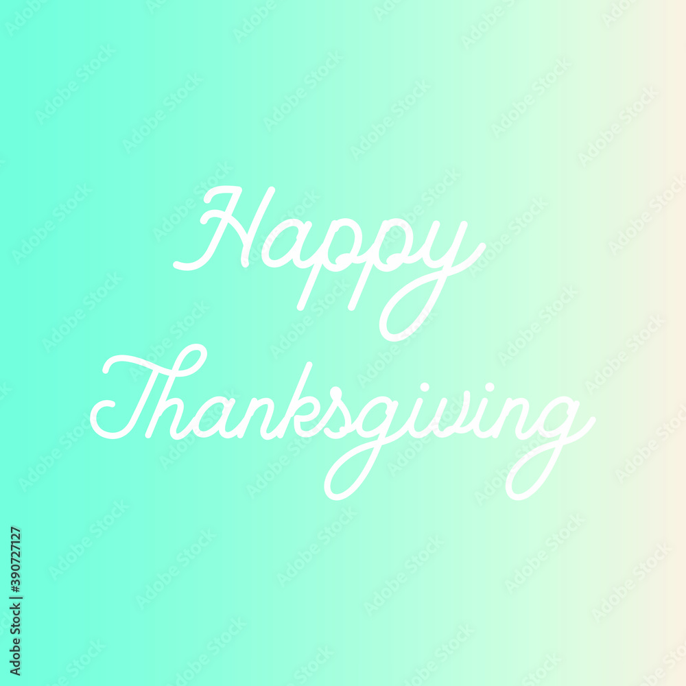 Happy Thanksgiving Day. Thank you greeting card template.