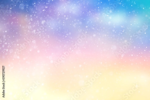 abstract light color background with snow