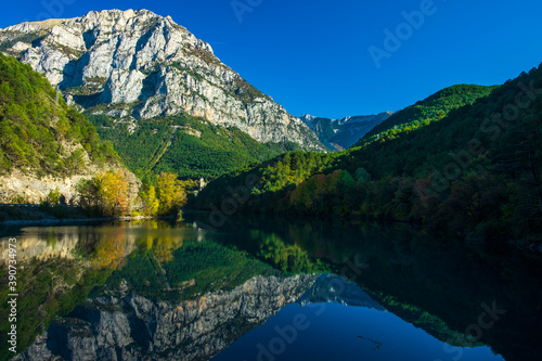 lake in the mountains, La Fortunada, Huesca. 