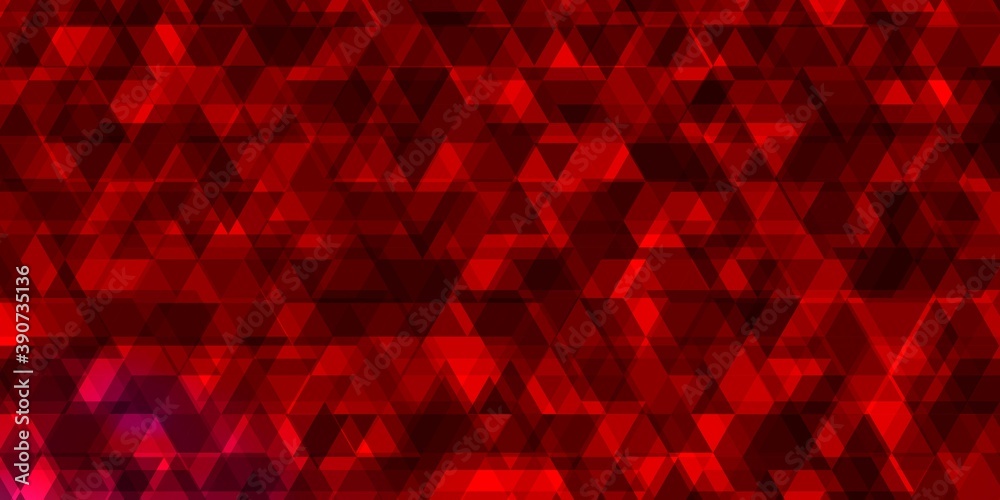 Light Red vector template with lines, triangles.
