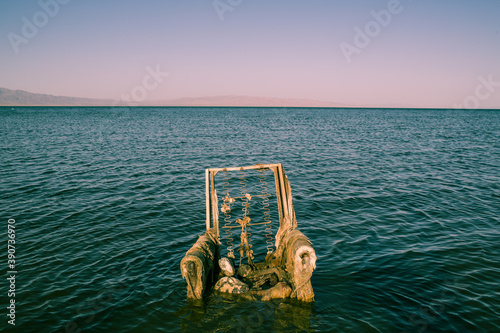 Chair in the water