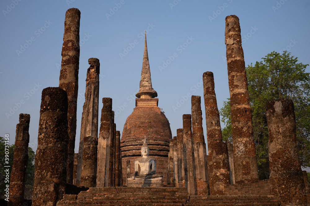The Sukhothai Kingdom was an early kingdom in north central Thailand. The Kingdom existed from 1238 until 1438. The old capital ruins and have been designated a UNESCO World Heritage Historical Park.