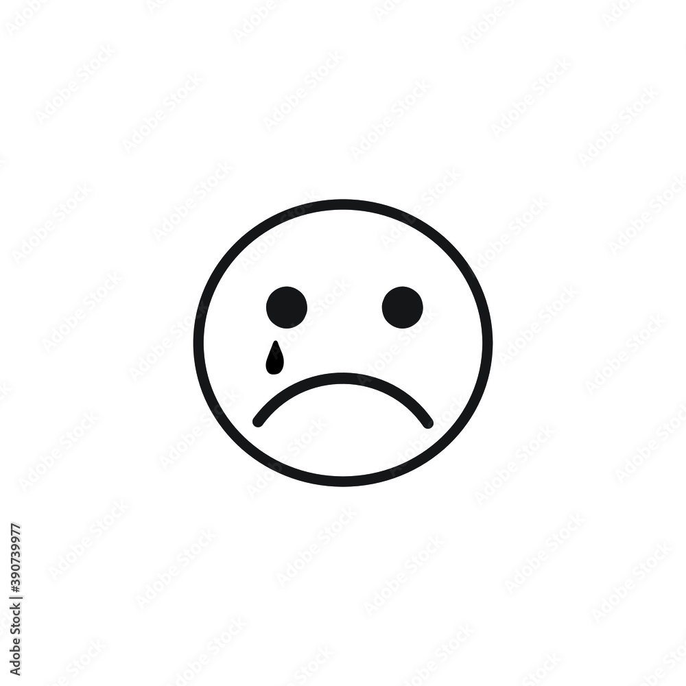 Face expression emoji isolated on white background EPS Vector Face expression emoji isolated on white background EPS Vector