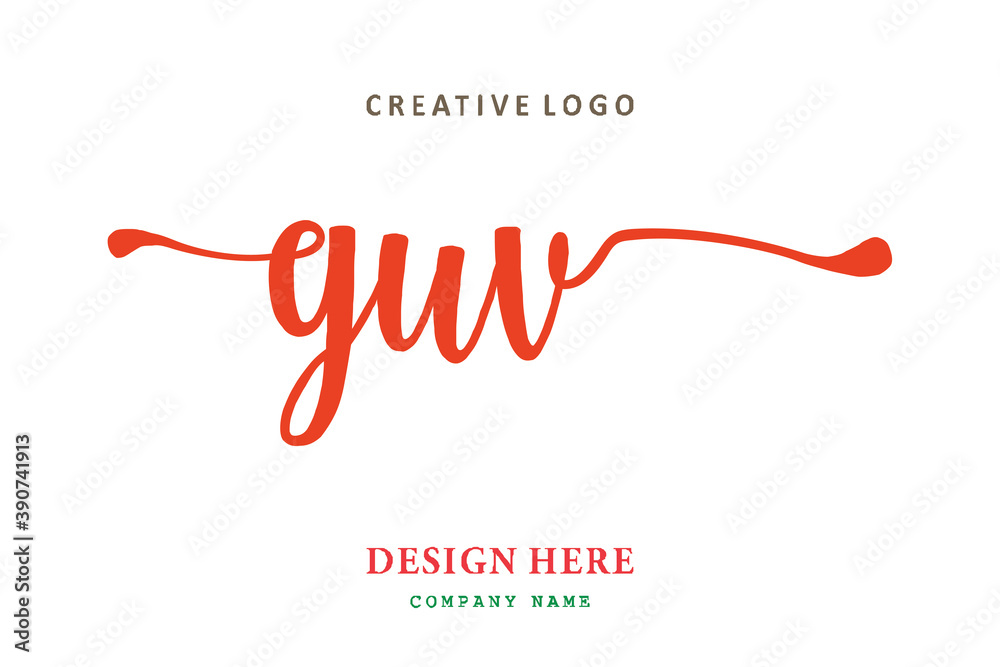 GUV lettering logo is simple, easy to understand and authoritative