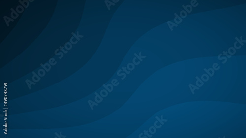 Abstract background of wavy lines in shades of blue
