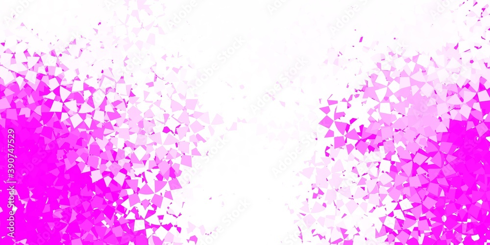 Light pink vector pattern with polygonal shapes.