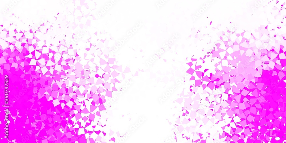 Light pink vector pattern with polygonal shapes. Light pink vector pattern with polygonal shapes.