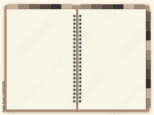 Digital blank planner template .