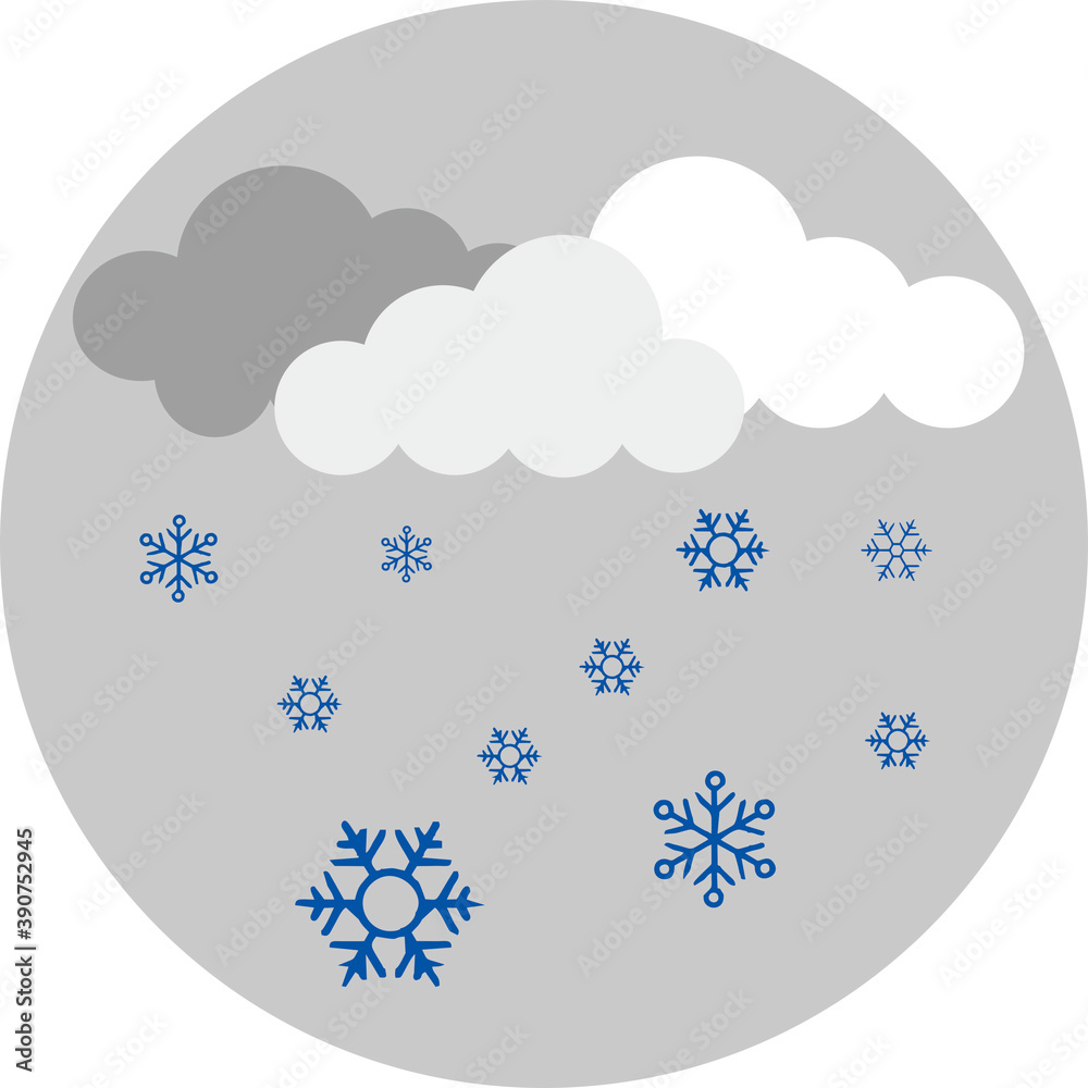 weather icon with snow